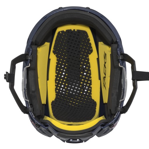 CCM Tacks 210 Combo Senior Хоккейный шлем с сеткой, темно-синий