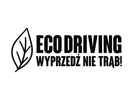 Наклейка на автомобиль ECODRIVING, обгоняй, не сигналь, эко