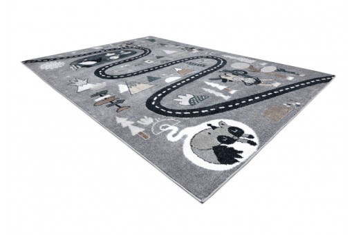 Ковер FUN ROUTE 240х330 с улицами и улицами животных