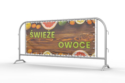 BANER REKLAMOWY 2x1 WARZYWA OWOCE gotowe wzory plandeka