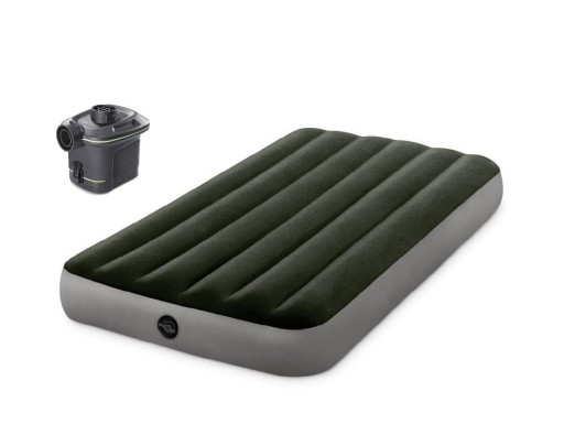 INTEX Materac dmuchany z pompką elektryczną INTEX