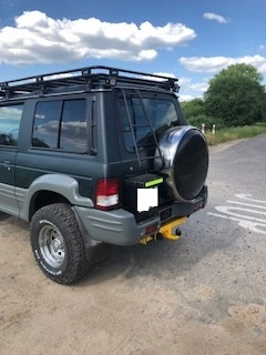 Hyundai Galloper Багажник на крышу с сетчатой ​​корзиной, платформой для палатки d-g4x4