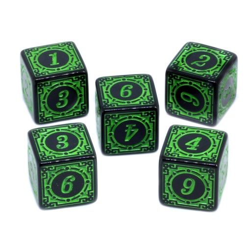 НАБОР ИЗ 25 КУБИКОВ K6 RPG ХРАМ ЗЕМЛИ 1,6 СМ