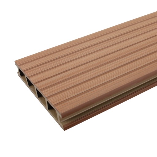 BERGDECK PURE Композитная террасная доска Каштан, брашированный, 240×15×2,5см