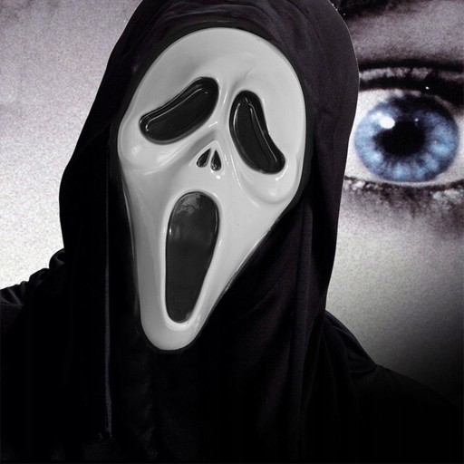 МАСКА КРИК с капюшоном Scream HALLOWEEN MASKS B