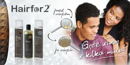HairFor2 400 мл спрей из микрофибры для утолщения