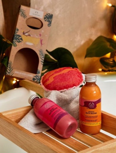 THE BODY SHOP BATH BLENDS Mango Berry Коктейльный набор для ванны в подарок
