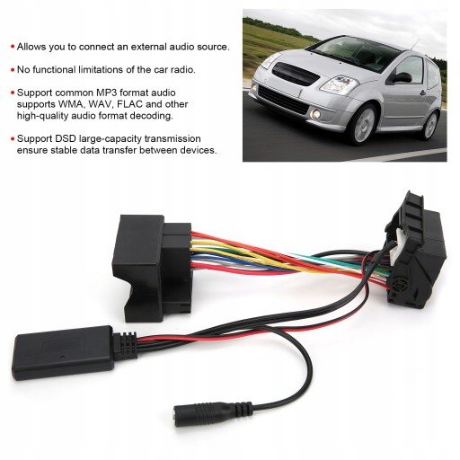 12-контактный аудиокабель Bluetooth AUX-IN