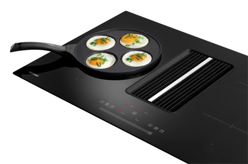 Płyta indukcyjna z okapem Cook&Flow 83 cm Concept IDV6083bc BLACK