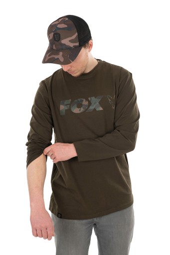 Fox Koszulka Długi Rękaw KHAKI/CAMO T-SHIRT XXXL