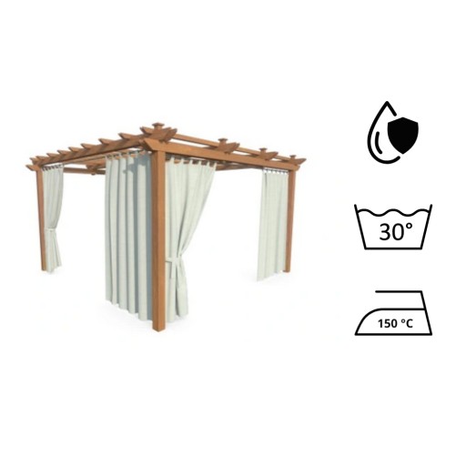 ГОТОВЫЕ BLACKOUT GARDEN CURTAINS водонепроницаемая штора для террасы 155х240