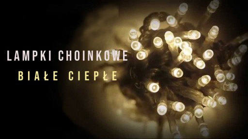 Lampki ŚWIATEŁKA na choinkę 500 LED BIAŁE CIEPŁE