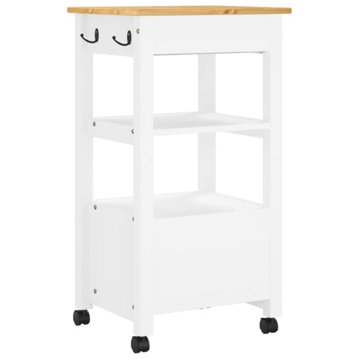 vidaXL Кухонная тележка MONZA 48x40x90 см Массив сосны