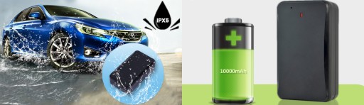 GPS-локатор с аккумулятором 10000 мАч для автомобиля. Передатчик с магнитом. Доступ 10 лет.