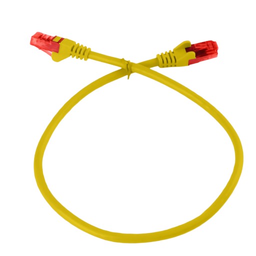 Кабель RJ45 CAT 6 U/UTP AWG24, желтый, 3 м