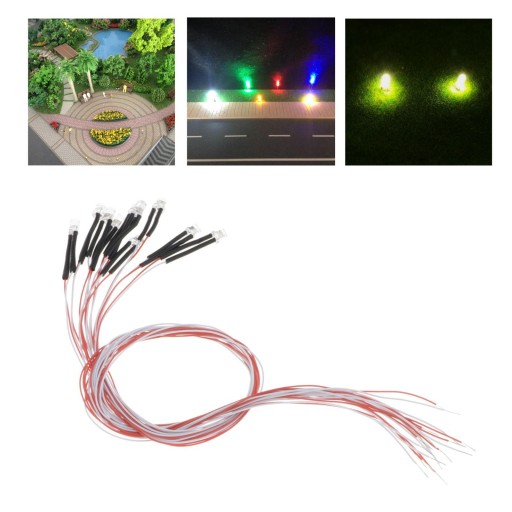 5X 10 шт. Готовые светодиоды 3 мм DC3V RGB Fast 5 шт.