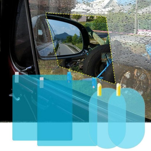 4шт противотуманные пленки для боковых зеркал автомобиля