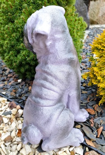 FIGURKA OGRODOWA - BULDOG / MOPS SIEDZĄCY model A