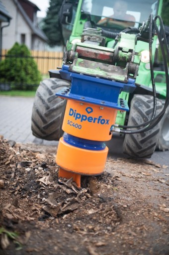 Dipperfox 400 измельчитель пней, корчеватель, дровокол