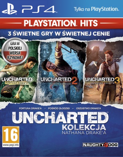 КОЛЛЕКЦИЯ UNCHARTED NATHAN DRAKE PL PS4 НОВАЯ