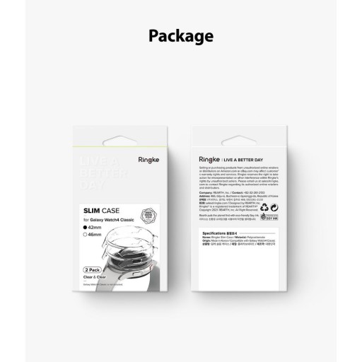 RINGKE SLIM 2-PACK GALAXY WATCH 4 CLASSIC 42 MM