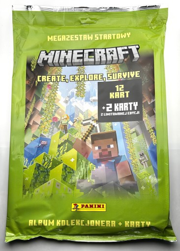 Альбом карт Minecraft Panini Create Explore Survive Mega Starter Set