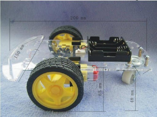 2WD шасси робота RT-5 с 2 моторами Arduino