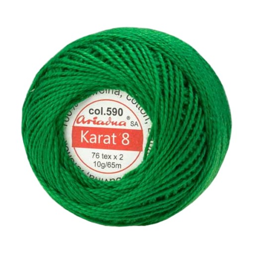 Шнур Карат 8 цвет 590 Зелёный