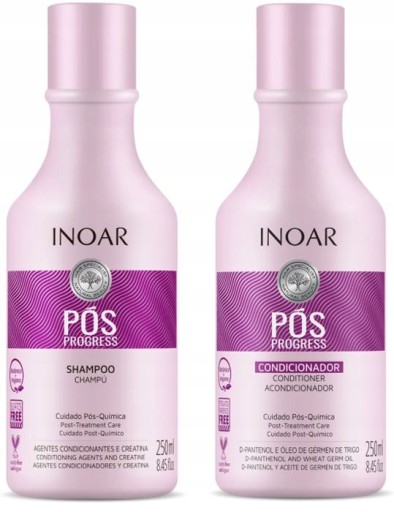 INOAR Pos Progress Keratin Reg Set 2x250мл