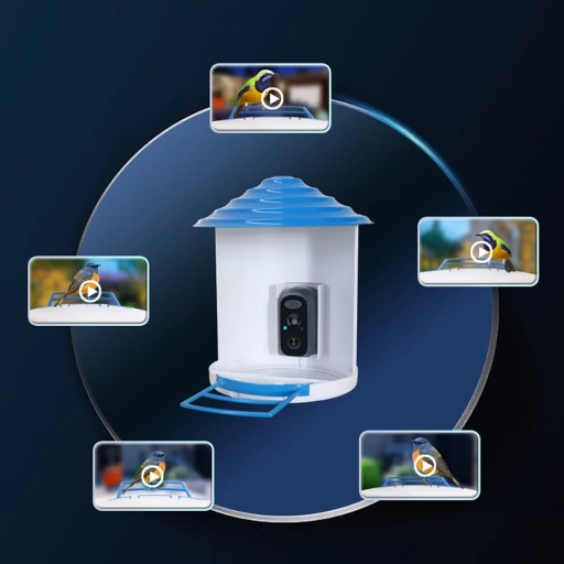 КОРМУШКА ДЛЯ ПТИЦ СОЛНЕЧНАЯ WIFI FULL HD КАМЕРА