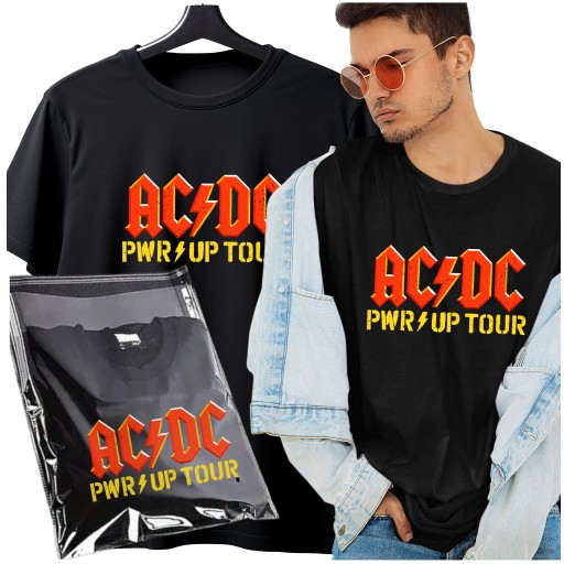 KOSZULKA AC DC PWR UP TOUR 4 LIPCA 2025 PGE NARODOWY WARSZAWA TSHIRT L