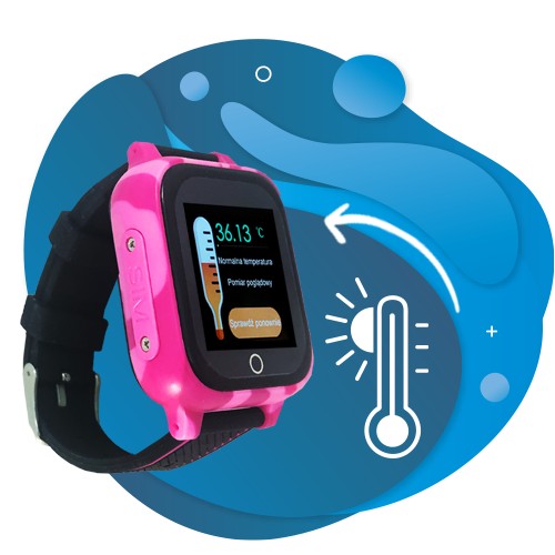 CALMEAN CARE Kids следит за температурой по GPS на польском языке