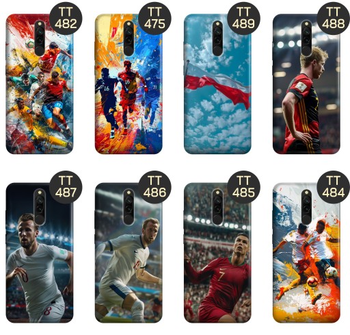 ETUI DO XIAOMI REDMI 8 WZORY EURO 2024 PIŁKARSKIE SPORTOWE OBUDOWA CASE