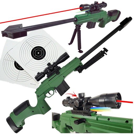 KARABIN SNAJPERKA na kulki Sako Celownik LASEROWY + Dwie tarcze strzeleckie