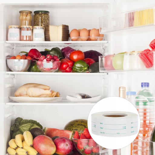 1 рулон этикеток для пищевых продуктов для морозильной камеры Этикетки для кладовой