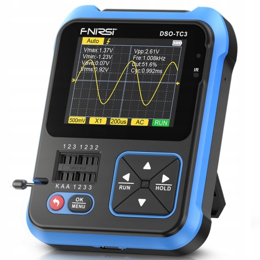Осциллограф ТЕСТЕР ТРАНЗИСТОРОВ FNIRSI DSO-TC3 3в1