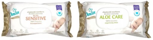 12 влажных салфеток с алоэ Dada Care Sensitive