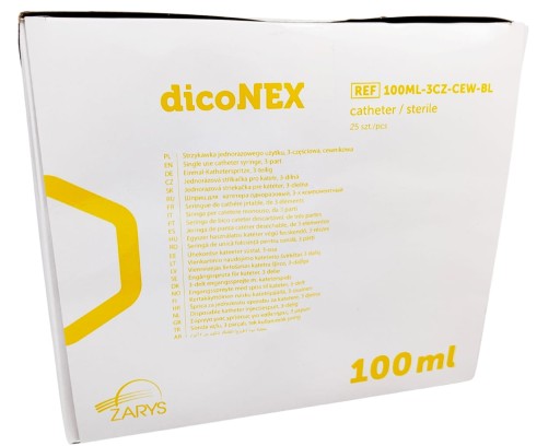 dicoNEX катетерный шприц, 3 шт., 100 мл