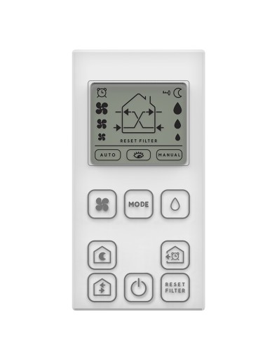 Компактная настенная установка рекуперации тепла AIRDOT 200 link+ Harmann 100м3/ч Wi-Fi + Пульт дистанционного управления