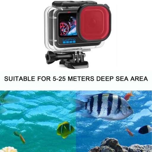 Подводный бокс для GOPRO HERO 9 10 11 с ФИЛЬТРАМИ