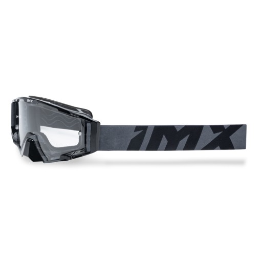 ОЧКИ IMX SAND GRAPHIC ЧЕРНЫЙ БЛЕСК/СЕРЫЕ — СЕРЕБРЯНЫЙ ИРИДИЙ + ПРОЗРАЧНОЕ СТЕКЛО (2 S