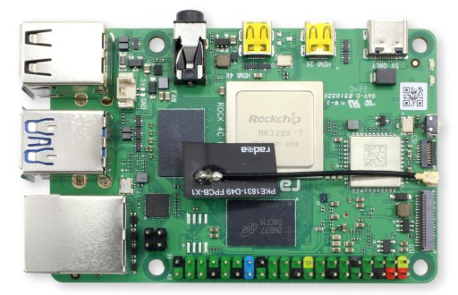 Rock Pi 4 C+ 4 ГБ ОЗУ 2xuHDMI WIFI/LAN