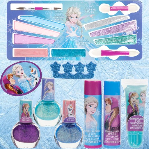 МЕГА НАБОР МАКИЯЖНОЙ КОСМЕТИКИ FROZEN DISNEY В КОРОБКЕ ДЛЯ ДЕВОЧЕК