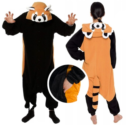 КОМБИНЕЗОН ЖЕНСКАЯ МУЖСКАЯ ПИЖАМА RED PANDA 158-168 [M]