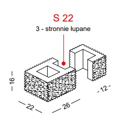 Разрезной забор Muro S 22 / Белый / 22 x 26