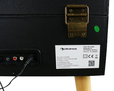 auna 10034096 Проигрыватель DAB+BT Музыкальный набор в стиле ретро