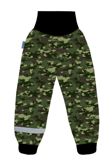 Детские дождевики SOFTSHELL OUTDOOR RAIN PANTS со светоотражающим камуфляжем camo r 104