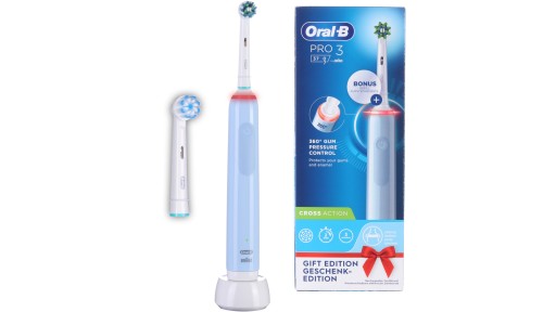 Электрическая зубная щетка Oral-B PRO 3 3770 Cross Action Синий