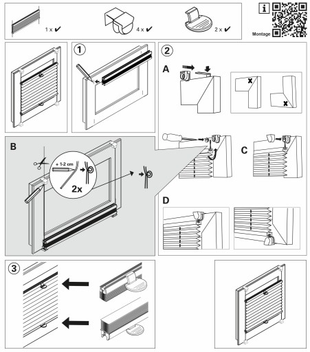 Easyfix Pia бежевая складка, жалюзи плиссе 100x130 см