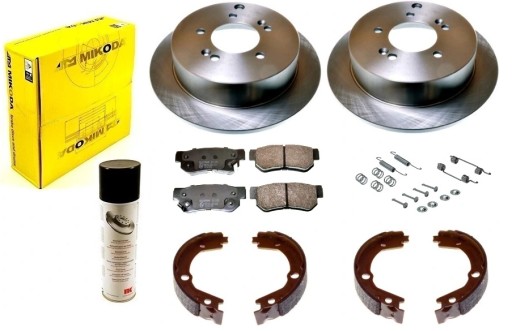 тормозные диски, колодки HYUNDAI TUCSON I JM REAR 262mm 2WD